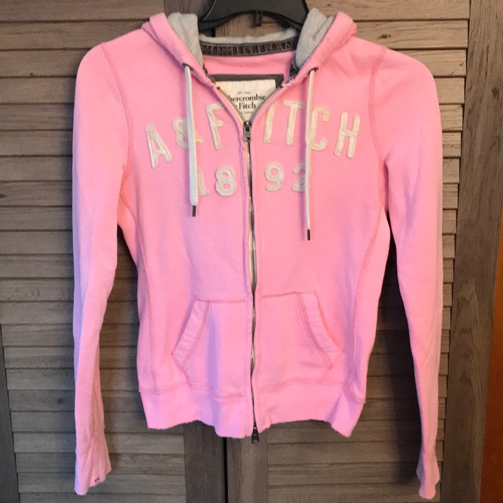 Abercrombie & Fitch Pink Zip-up